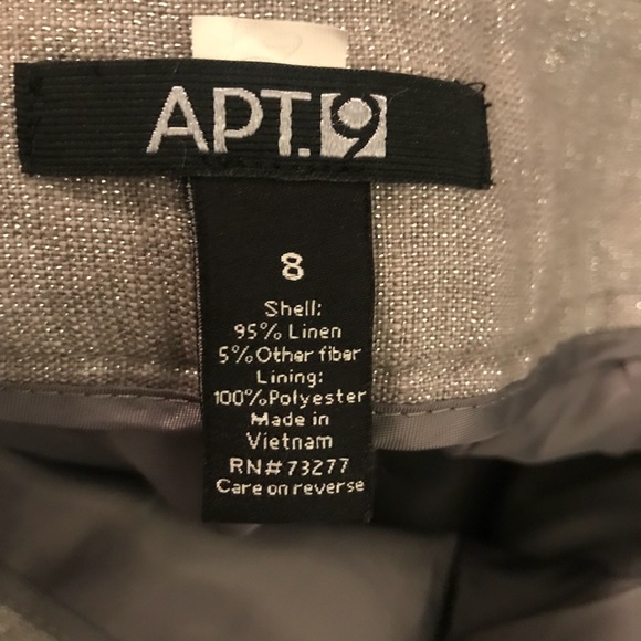 APT 9 SILVERT WOMEN SPARKLE SHORTS “8”🔥🔥 - Picture 5 of 5